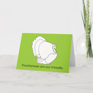 Vegetarianos são meus amigos, cartões de saudação