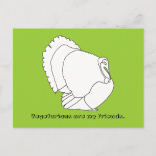 Vegetarianos são meus amigos, cartões postais tu