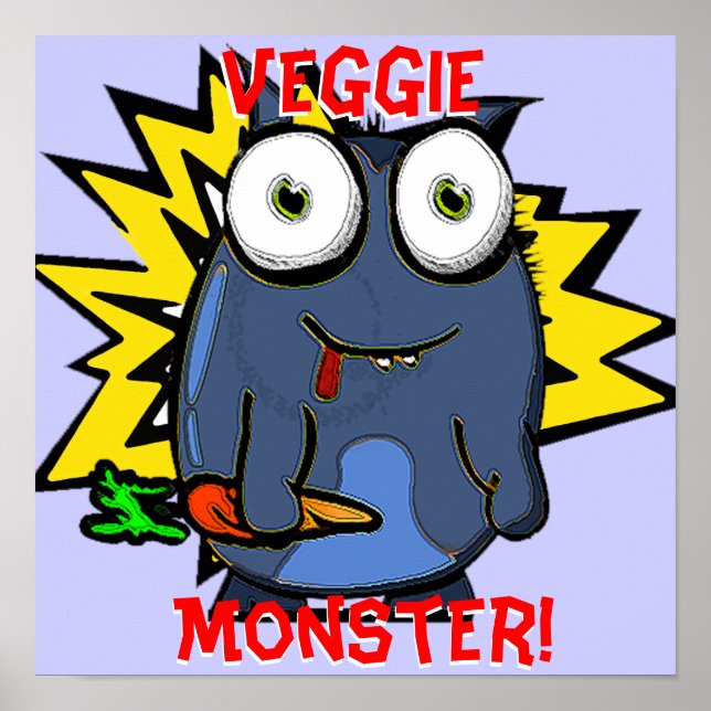 Veggie Monster Poster (Frente)