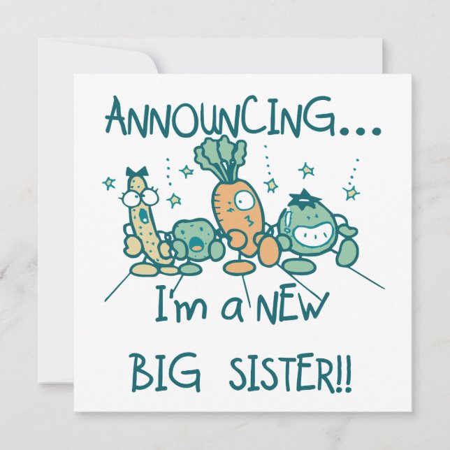 Veggies Engraçados Nova Irmã (Frente)