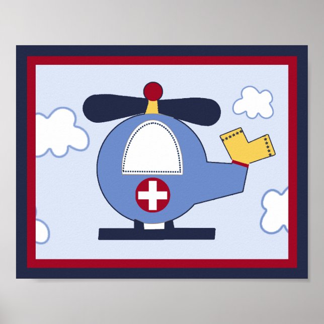 Veículo de Emergência 3 Poster de helicóptero/Impr (Frente)