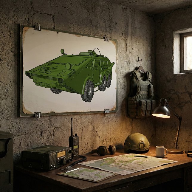 Veículo Militar de Tanque Verde Poster (Criador carregado)