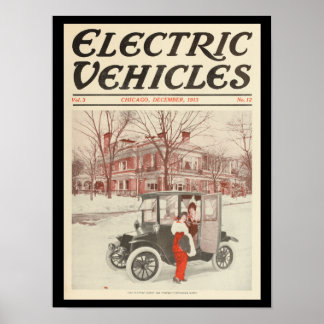 Veículos Elétricos Automóveis Impressão