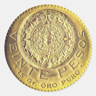 Veinte pesos Mexicanos de puro autocolante