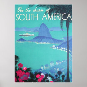 Veja a América do Sul em Impressão