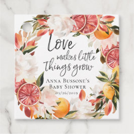 Veja-Me Crescer | Etiqueta de Favor do Chá de fral