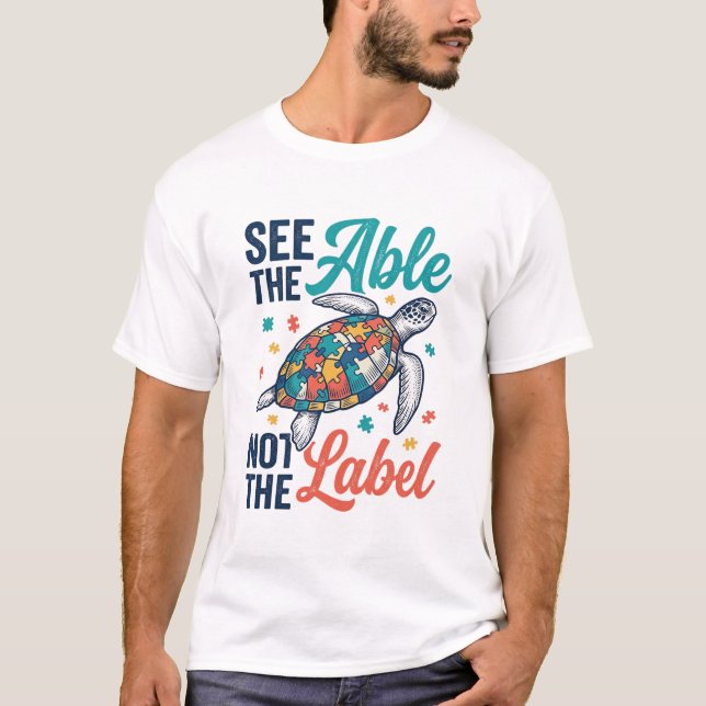 Veja o Design da Camisa de Conscientização do Puzz (Frente)