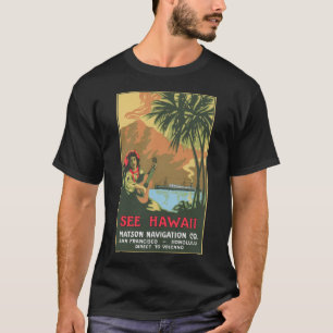 Veja o t-shirt curto escuro da luva dos homens de