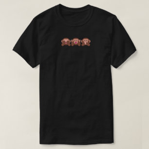 Veja Ouvir e falar sem macaco-Mau Emojis 🐵 Camisa