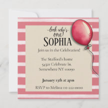 Veja quem é o convite de um aniversário