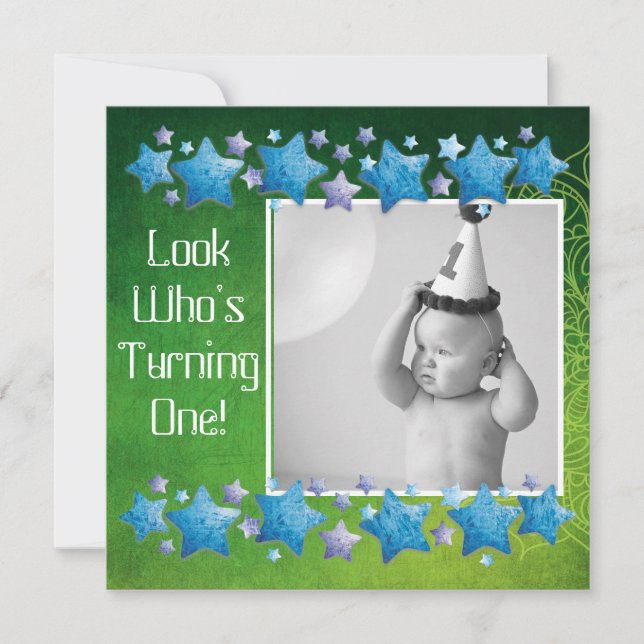 Veja quem está virando 1, primeiro convite de aniv (Frente)