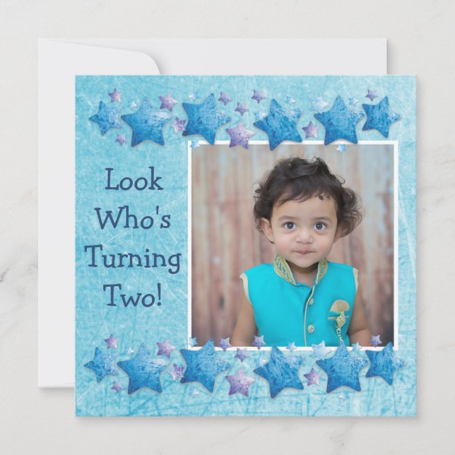 Veja quem está virando 2, primeiro convite de aniv (Frente)