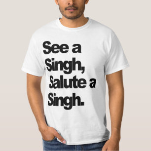 Veja um t-shirt de Singh (original) por humilde o