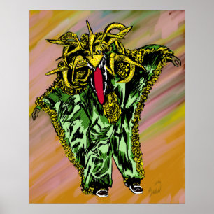 Vejigante Verde Poster