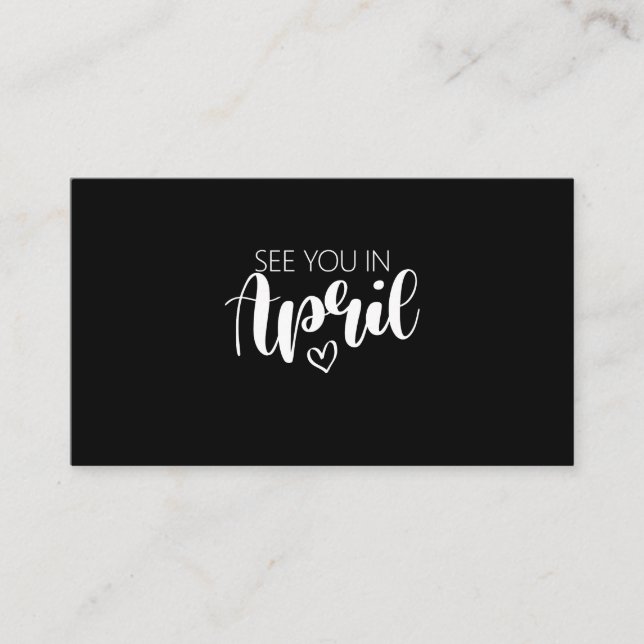 Vejo Você No Anúncio De Gravidez Em Abril (Frente)