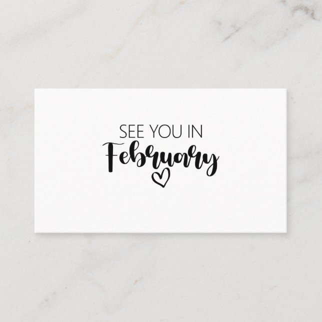 Vejo Você No Anúncio De Gravidez Em Fevereiro (Frente)