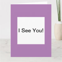 Vejo Você Vazio Cartão De Saudação