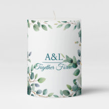 Vela De Casamento Eucalyptus Por Aquarela Elegante