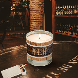 Vela De Jar Perfumada Do Logotipo Da Empresa Rústi
