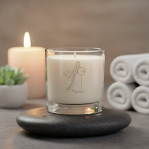 Vela de Linha Artística Minimalista Mãe Guerreira