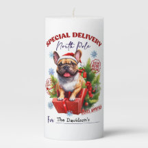 Vela de Natal de Pug Fofa