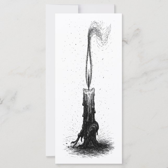 Vela Derretida • Chama de Tinta Assombrada (Frente)