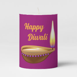 Vela do Pilar da Lâmpada Diwali Diya
