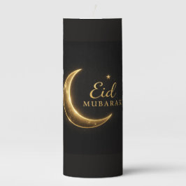 Vela Islâmica Moderna Luxo Dourada Crescente Eid M