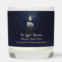 Vela Memorial Personalizada The Light Remains