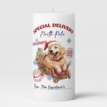 Vela Pilar Fofa de Retriever Dourado