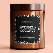 Vela | Sabão | Etiqueta Quadrada do Rótulo do Mel