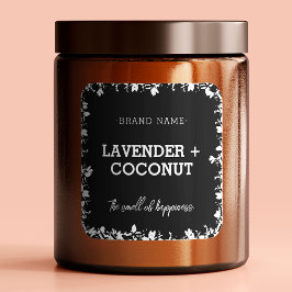 Vela | Sabão | Etiqueta Quadrada do Rótulo do Mel