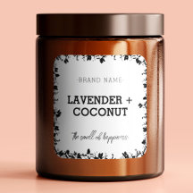 Vela | Sabão | Etiqueta Quadrada do Rótulo do Mel