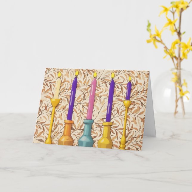 Velas Aparentadas No Cartão De Natal (Flor Amarela)