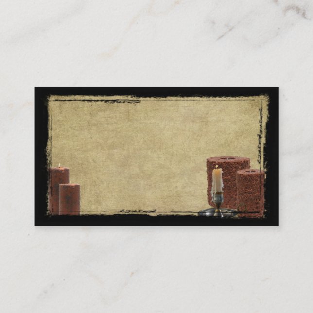 Velas imundos & cartões de negócios Prim de um (Frente)