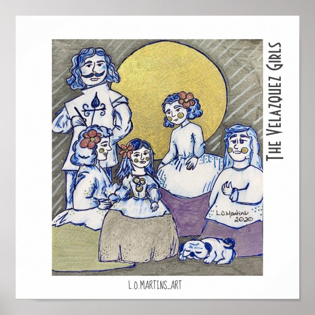 Velazquez Girls impressão (Frente)