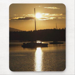 "Veleiro Mousepad do cruzeiro dourado"