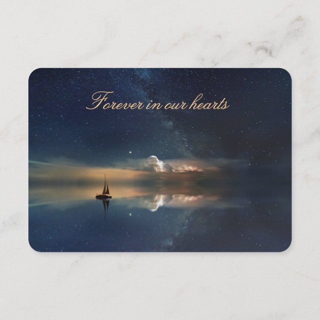 Velejando para as Nuvens Cartões de Oração (Verso)