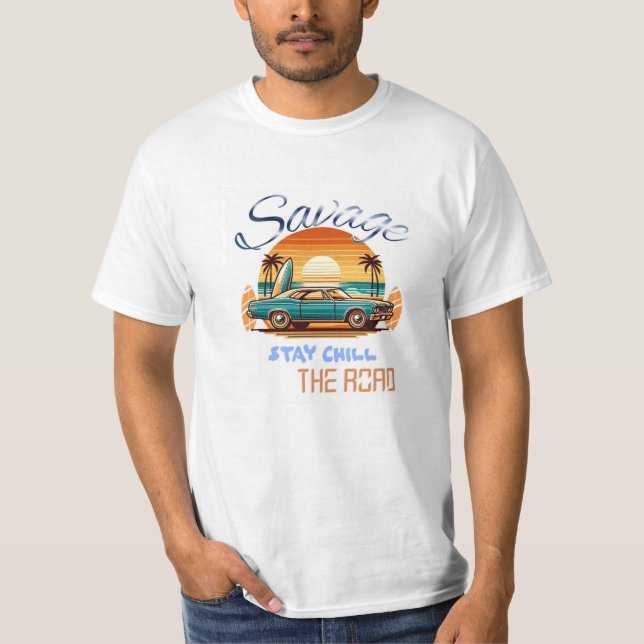velha é t-shirt de edição de carro de ouro (Frente)