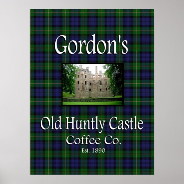Velha Huntly Castle Coffee Co. Poster (Frente)
