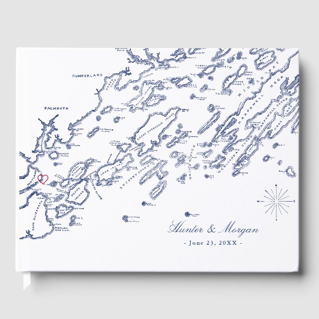 VELHA VERSÃO do Livro de Convidados do Casco Bay (Frente)