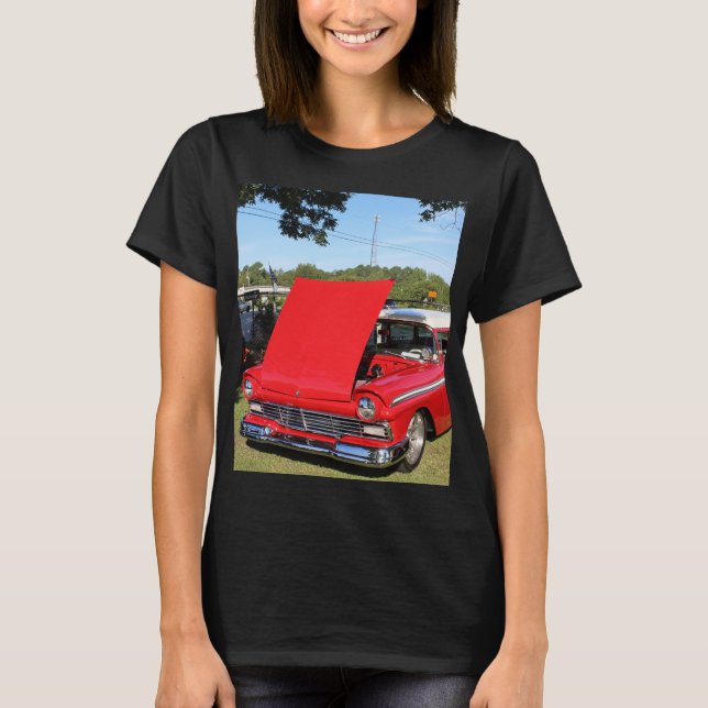 VELHO 55 FORD WAGON CLASSIC CAR T-Shirt (Frente)