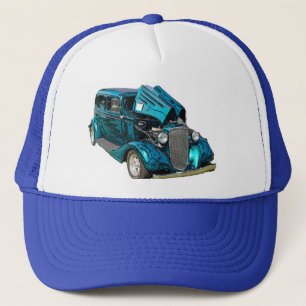 VELHO CHAPÉU OU BONÉ DE BEISBOL DE STREET ROD COUP