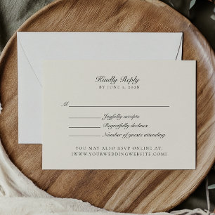 Velho Dinheiro, Casamento De Fé Rsvp