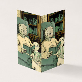 Velho fuzileiro lendo um livro para uma jovem moça