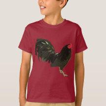 Velho jogo inglês Bantam Rooster, Camisa Negra