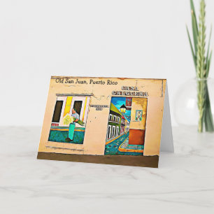 Velho San Juan, porto-riquenho cartão de Natal