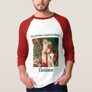 Velho T-Shirt de Natal Moda