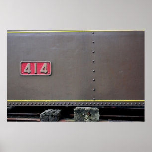 Velho trem Mastrou. Estou aqui para a Poster de ma