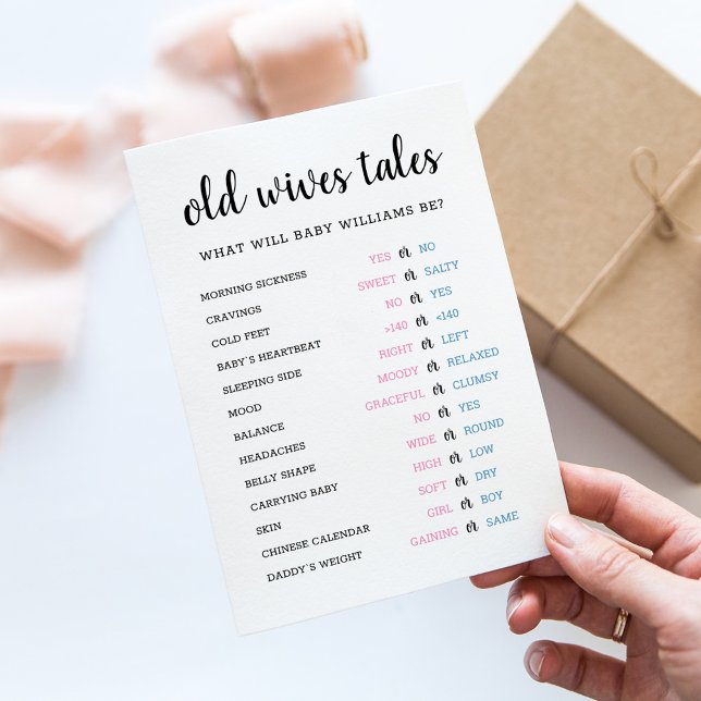 Velhos Esposas Histórias de Gênero Revelar Cartão  (Criador carregado)